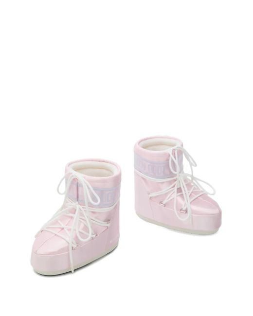 Moon Boot Pink "Icon" Low Pearly Boot
