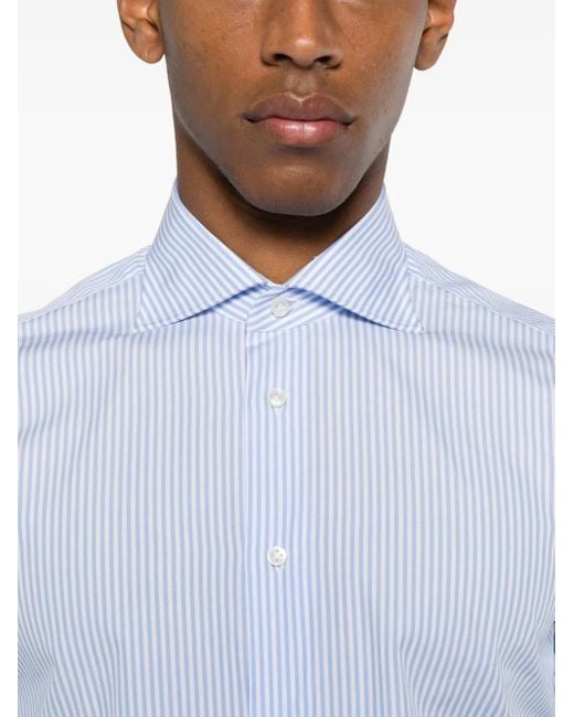 Camicia A Righe di Borriello in White da Uomo