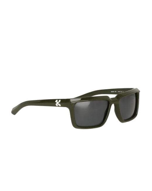 Off-White c/o Virgil Abloh Gray Square-Frame Tinted Sunglasses