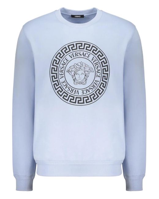 Sweat En Coton Versace pour homme en coloris Blue