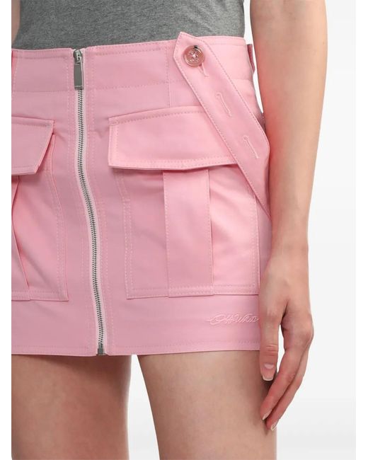 Off-White c/o Virgil Abloh Pink Cargo Mini Skirt