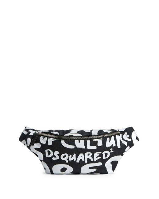 DSquared² White Logo-print Belt Bag for men