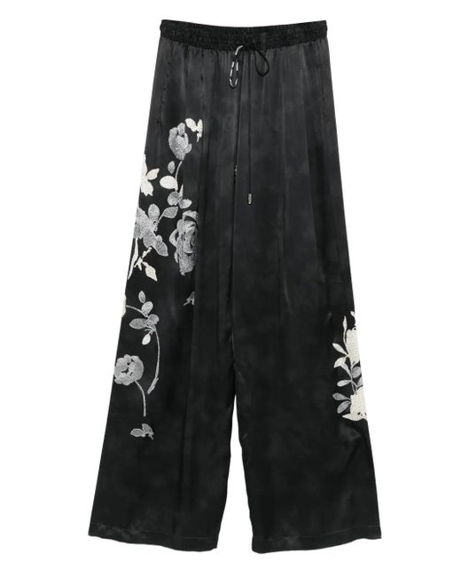 Ermanno Scervino Palazzo Broek Met Bloemenprint in het Black