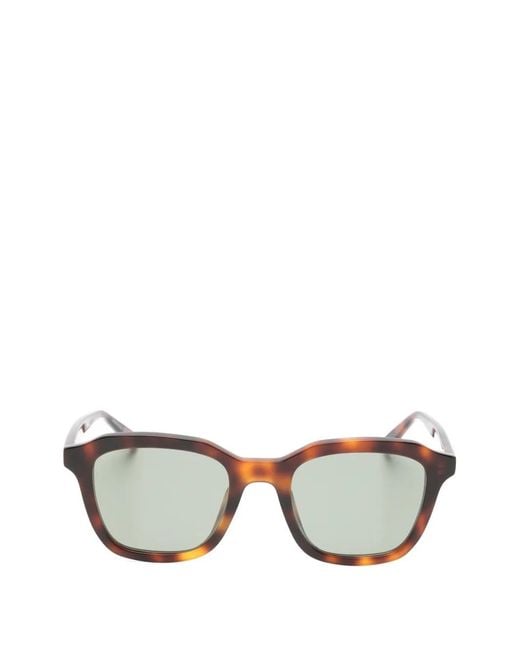 Saint Laurent Metallic Square-Frame Sunglasses