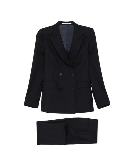 Tagliatore Black Double-Breasted Suit