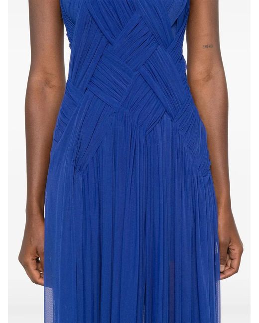 Atu Body Couture Blue Emotional Braided Maxi Dress