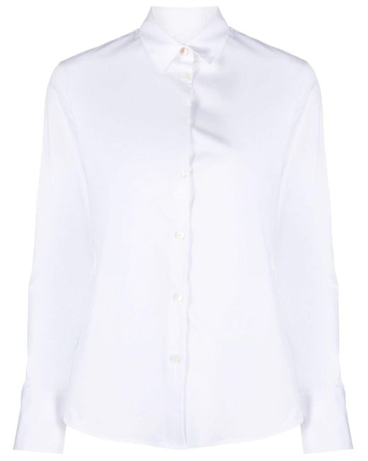 Camisa con cuello italiano PS by Paul Smith de color White