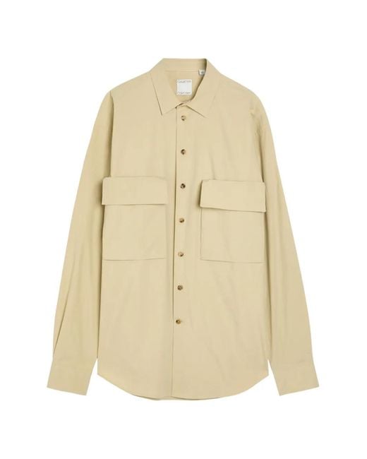 Calvin Klein Natural Flap-Pocket Shirt for men