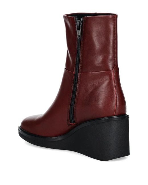 Vagabond 60 Mm Deena Laarzen Met Sleehak En Rits in het Brown