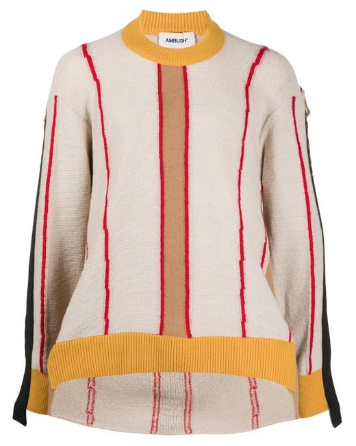Ambush Pink Deconstructed Crew Neck Sweatshirt