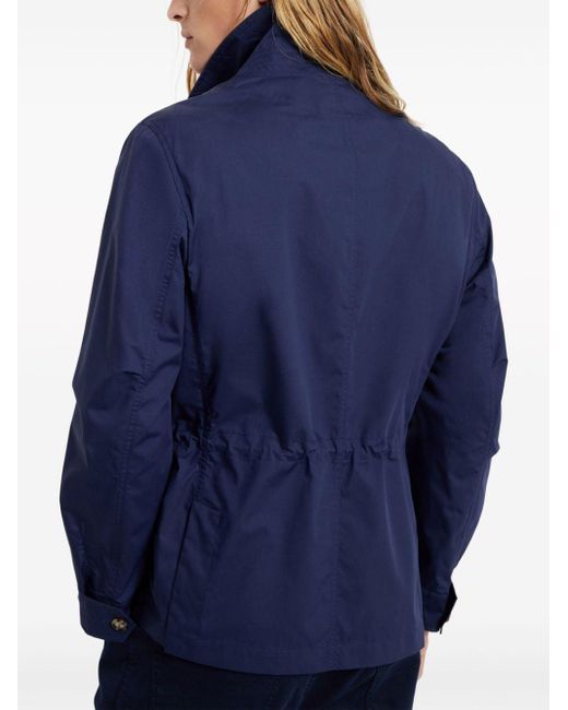 Brunello Cucinelli Blue Lightweight Shirt Jacket for men