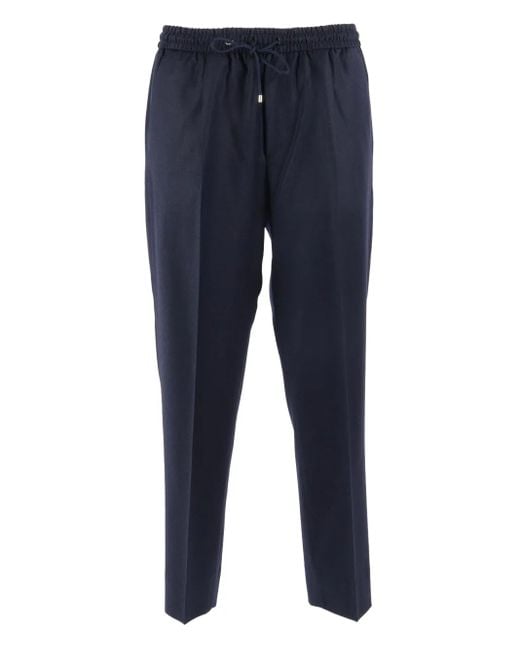 Briglia 1949 Blue Elasticated-Waistband Trousers