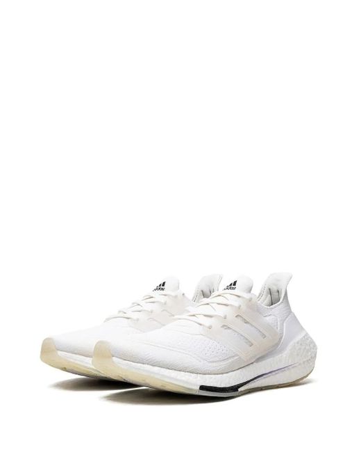 Adidas White Ultraboost 21 Primeblue Sneakers