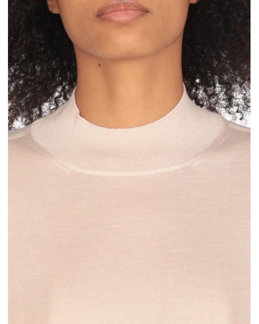 Jil Sander ハイネック ショートスリーブセーター White
