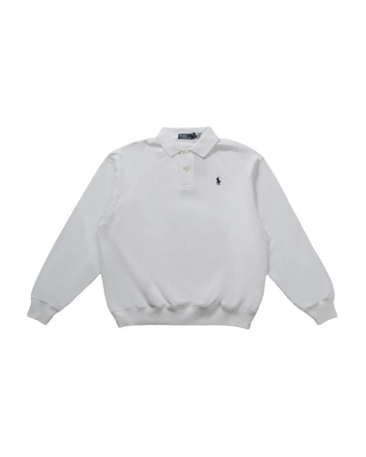 Polo Ralph Lauren Gray Long-Sleeve Polo Sweatshirt
