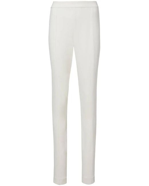 Proenza Schouler White Bi-stretch Crepe Slim Trousers