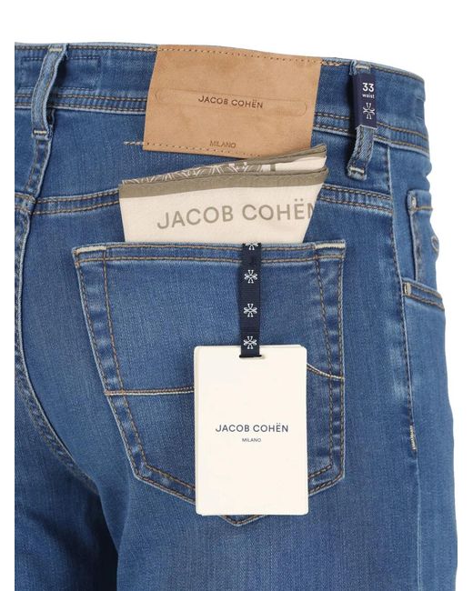 Jacob Cohen Blue Straight-Leg Jeans for men