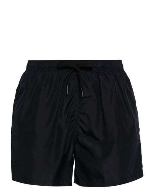Tagliatore Black Logo-print Swim Shorts for men