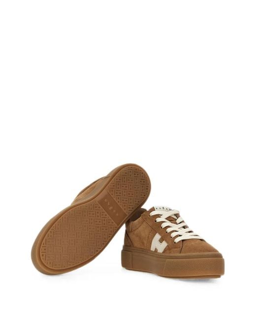 Hogan Brown Crosswind Sneakers