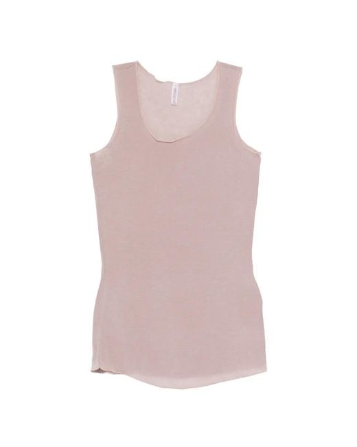 Daniele Fiesoli Pink Scoop-Neck Top