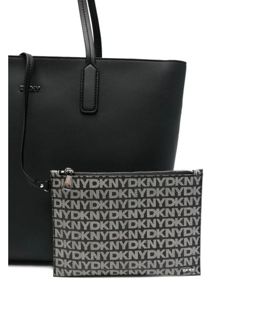 DKNY Black Zip-Top Tote Bag