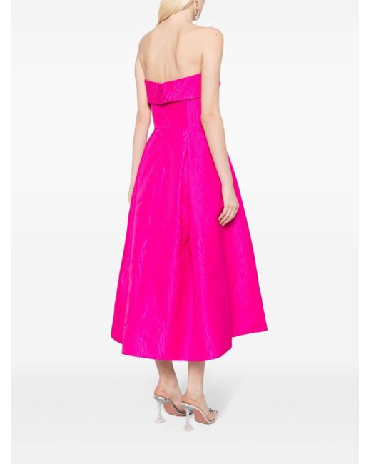 Amsale プリーツ ドレス Pink