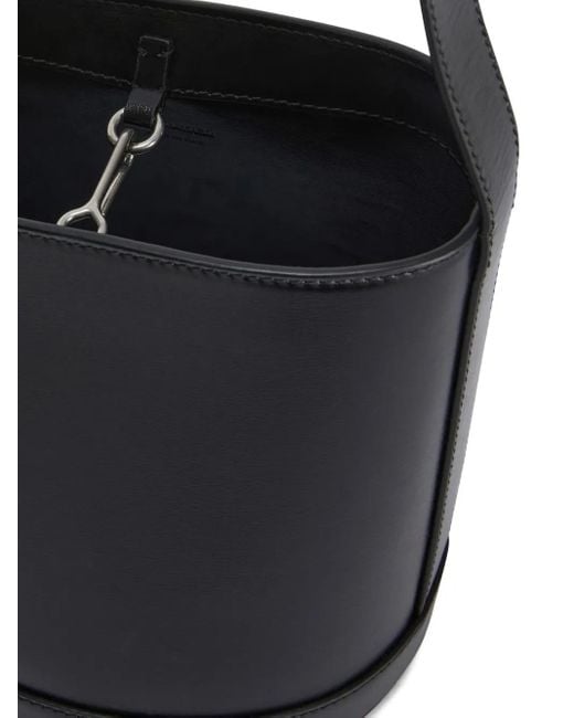 Jil Sander Black Cannolo Bucket Bag