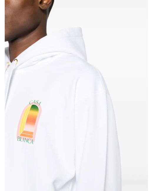 Sudadera Gradient L'Arche Con Capucha Casablanca de hombre de color White