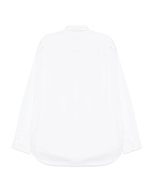 Chocoolate White Logo-Patch Shirt for men