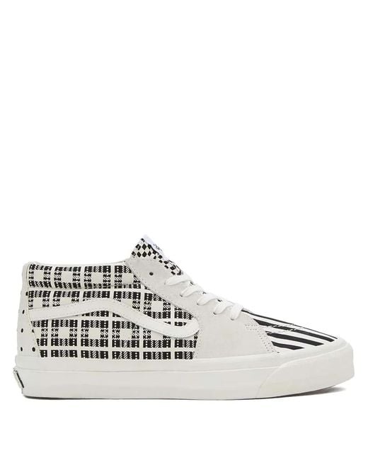 Vans White Sk8-Mid Reissue Sneakers for men