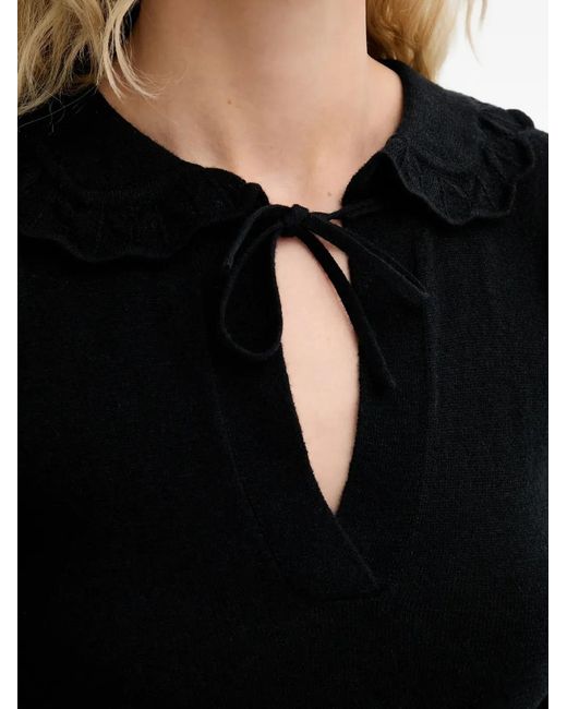 Munthe Black Livo Tie Sweater