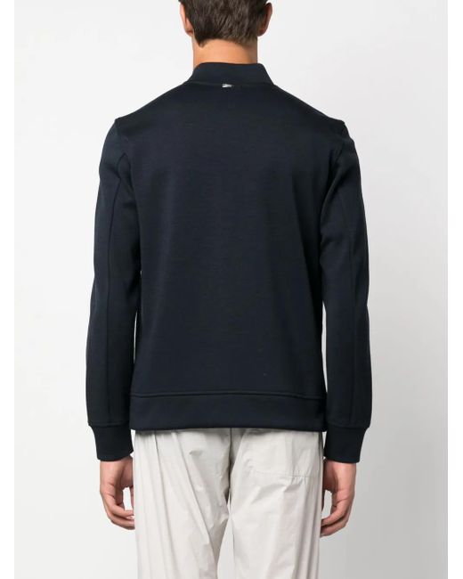 Herno Blue Contrasting-Sleeves Padded Jacket for men