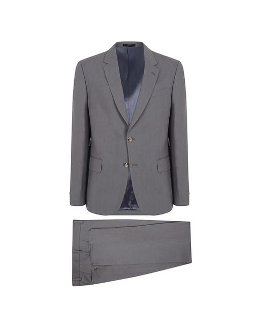 Paul Smith Gray Yhe Soho Single-Breasted Notched-Lapel Suit for men