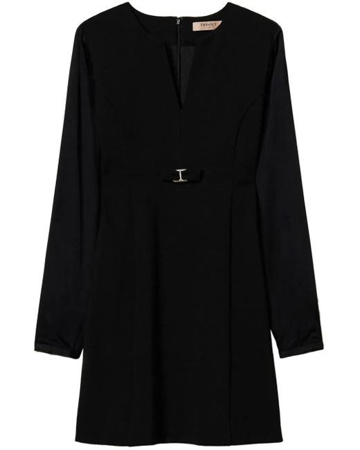 Robe Courte À Nœud Oval T Twinset en coloris Black