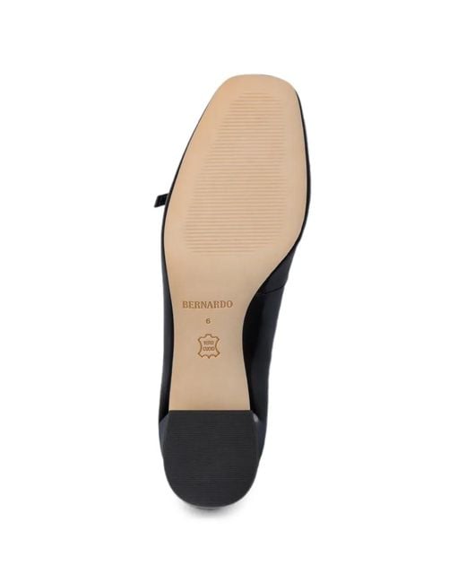 Bernardo Black Amelie Buckle-Strap Pumps