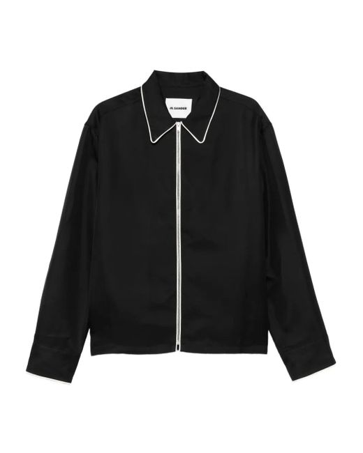 メンズ Jil Sander ジップ シャツ Black
