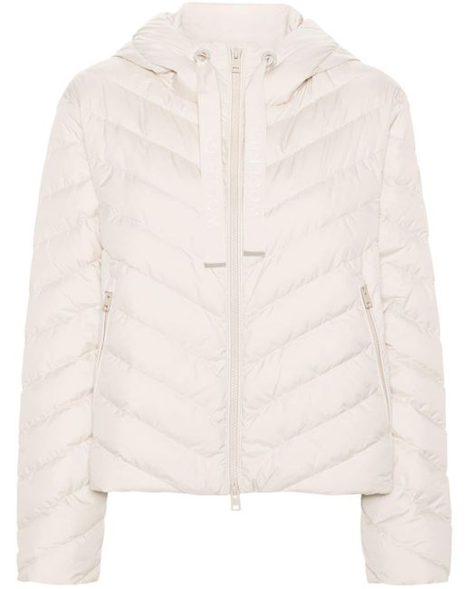 Woolrich Chevron Padded Jacket Natural
