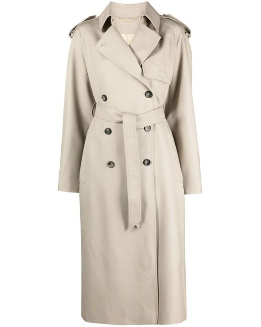 Isabel Marant Jepson Belted Trench Coat in Natural | Lyst