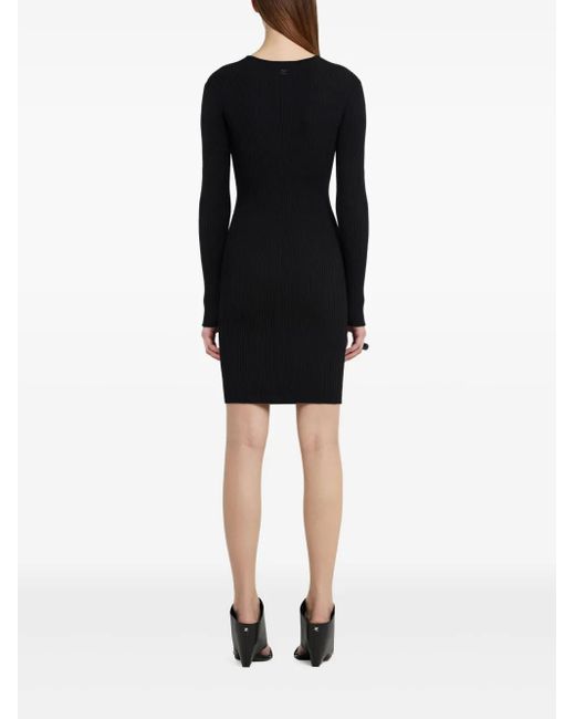 Courreges Infinity Mini-Jurk in het Black