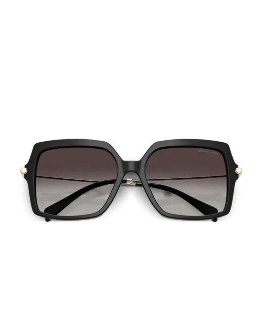 Michael Kors Black Geometric-Frame Sunglasses