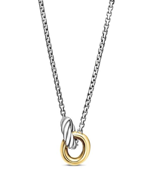 David Yurman Metallic 14Kt Petite Cable Linked Necklace (15Mm)