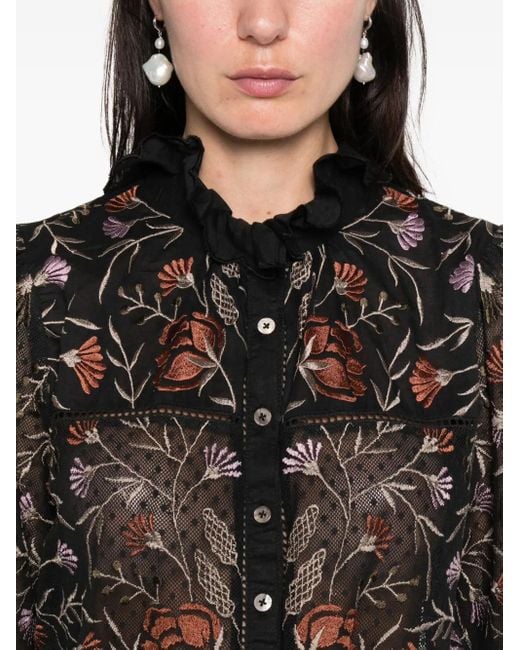 Antik Batik Black Arima Bluse