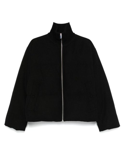 Black high neck puffer jacket deals