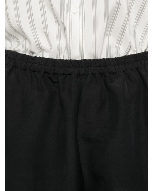 The Row Black Silk Trousers