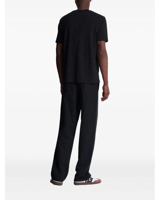 メンズ Balmain ロゴ Tシャツ Black