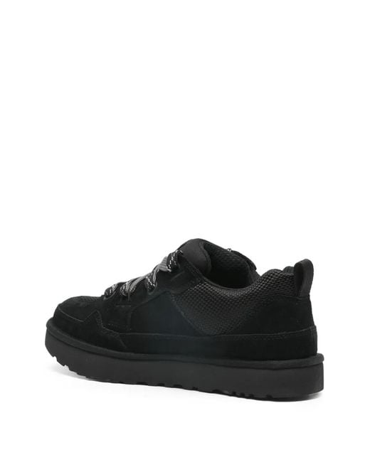 Ugg Black Lo Lowmel Lace-Up Sneakers for men