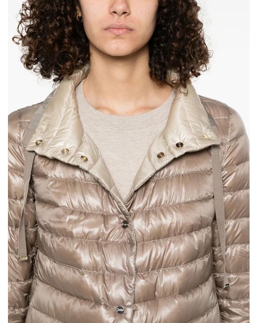 Herno Brown Reversible Down Jacket