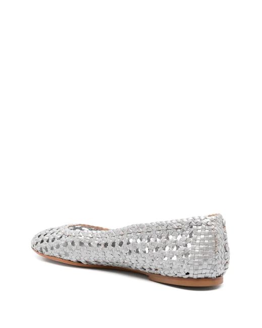Fabio Rusconi White Zema Ballet Flats