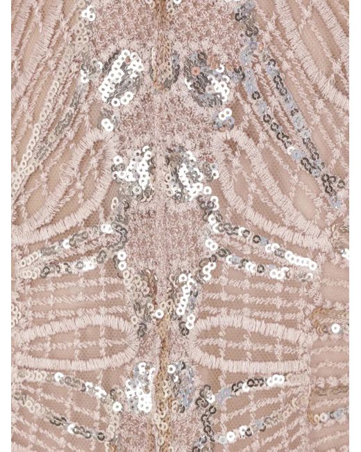 Elie Saab Pink Embroidered Flared Trousers