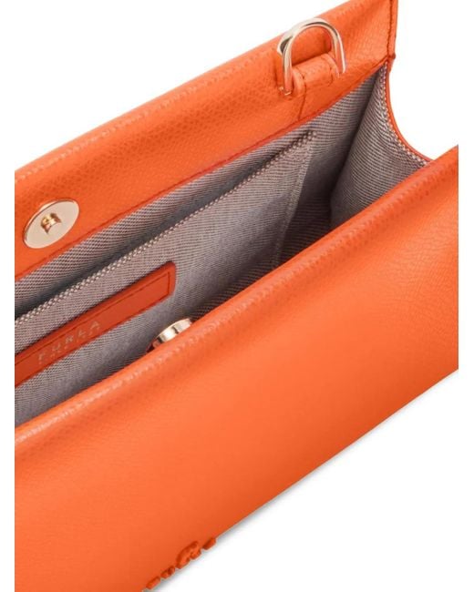 Furla Orange Mini Sac My À Bride En Chaîne